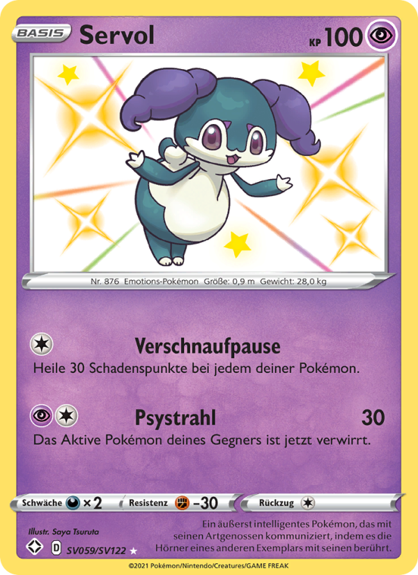 Servol SV059 — Glänzendes Schicksal (German Pokémon TCG card)