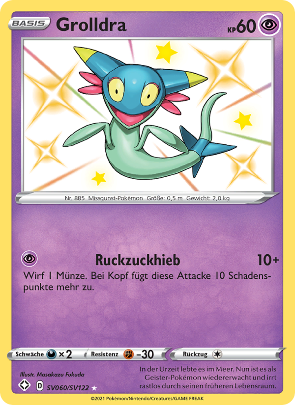 Grolldra SV060 — Glänzendes Schicksal (German Pokémon TCG card)