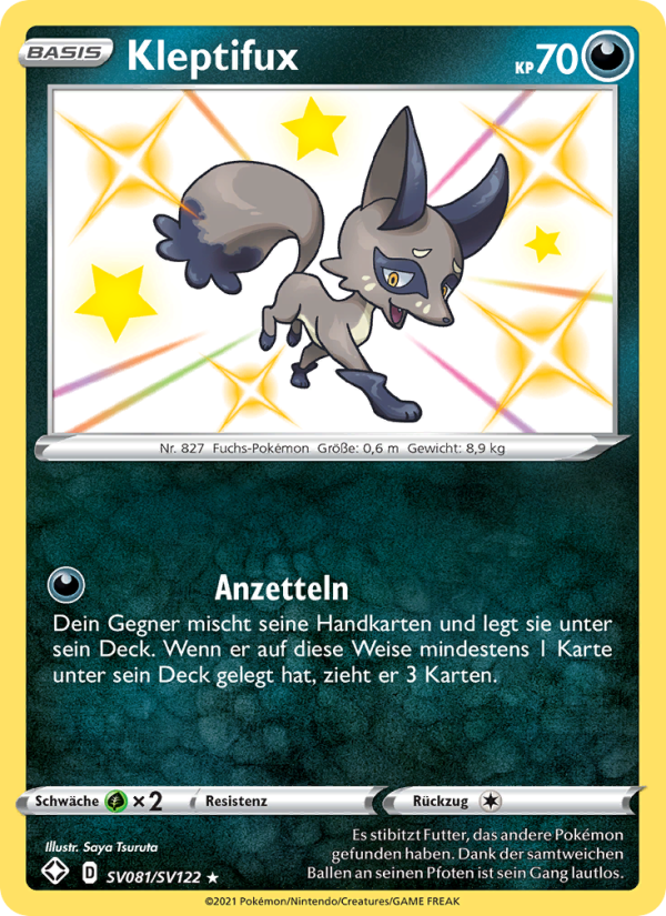 Kleptifux SV081 — Glänzendes Schicksal (German Pokémon TCG card)