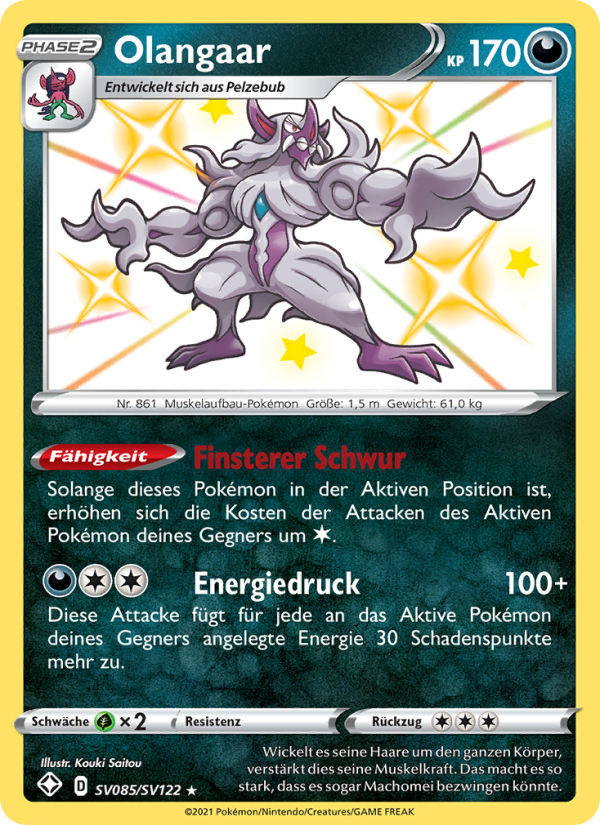 Olangaar SV085 — Glänzendes Schicksal (German Pokémon TCG card)