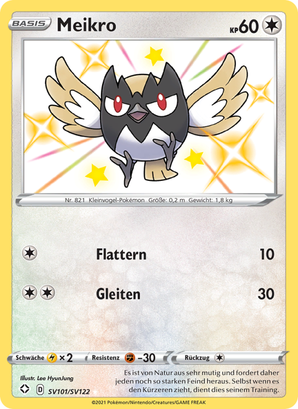 Meikro SV101 — Glänzendes Schicksal (German Pokémon TCG card)