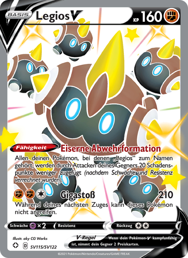 Legios V SV115 — Glänzendes Schicksal (German Pokémon TCG card)