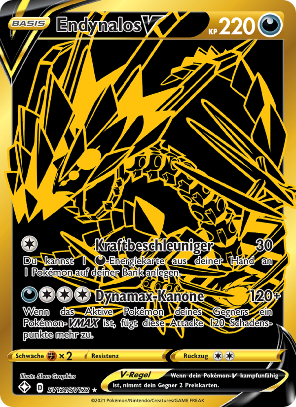 Endynalos V SV121 — Glänzendes Schicksal (German Pokémon TCG card)