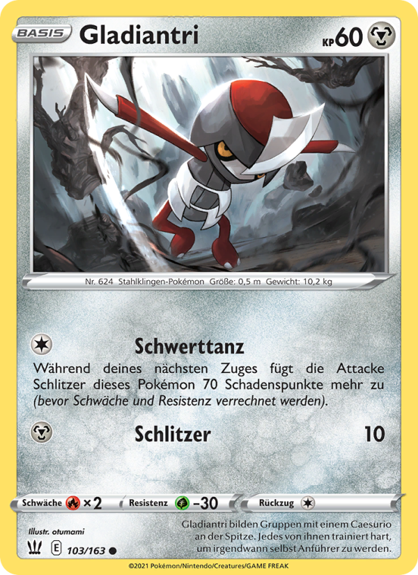 Gladiantri 103 — Battle Styles (German Pokémon TCG card)