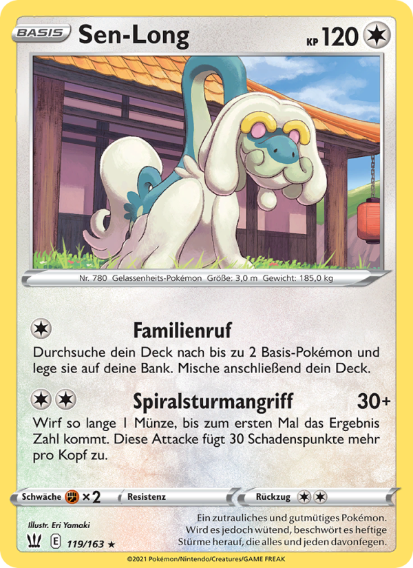 Sen-Long 119 — Battle Styles (German Pokémon TCG card)