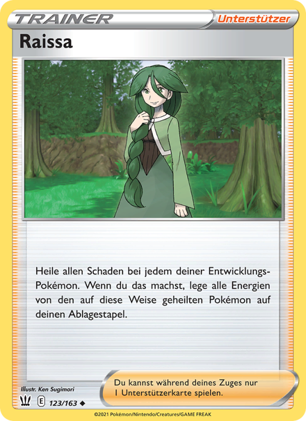 Raissa 123 — Battle Styles (German Pokémon TCG card)