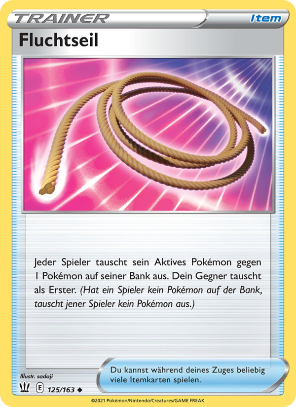 Fluchtseil 125 — Battle Styles (German Pokémon TCG card)