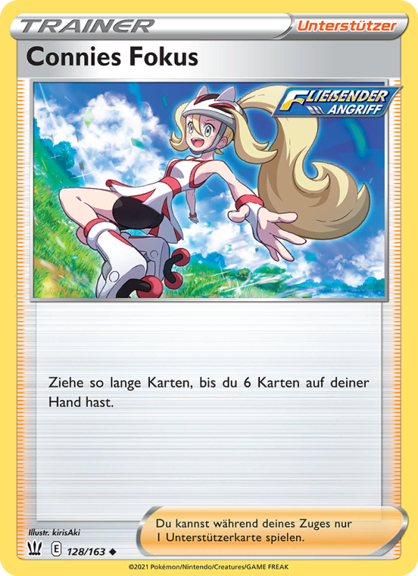 Connies Fokus 128 — Battle Styles (German Pokémon TCG card)