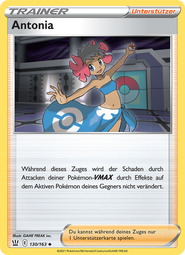 Antonia 130 — Battle Styles (German Pokémon TCG card)