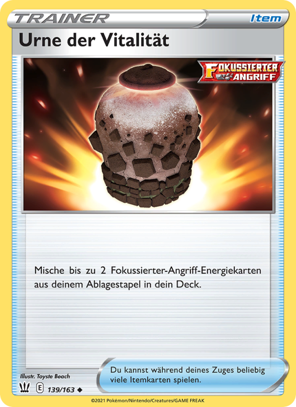 Urne der Vitalität 139 — Battle Styles (German Pokémon TCG card)