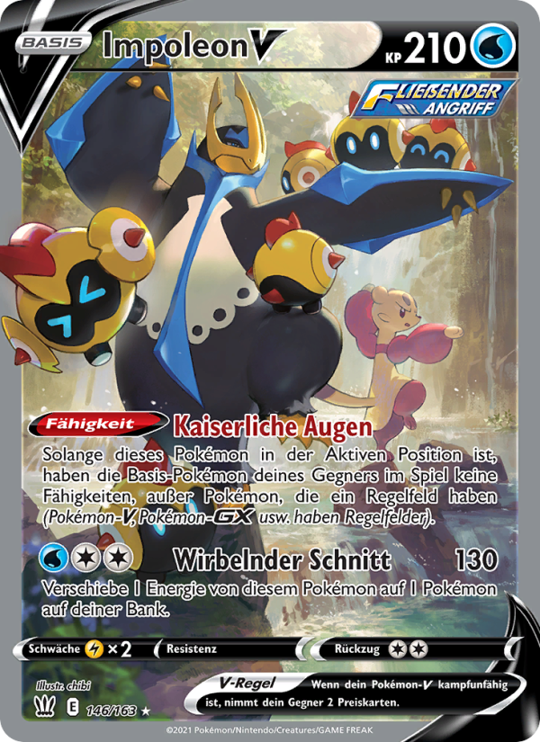 Impoleon V 146 — Battle Styles (German Pokémon TCG card)