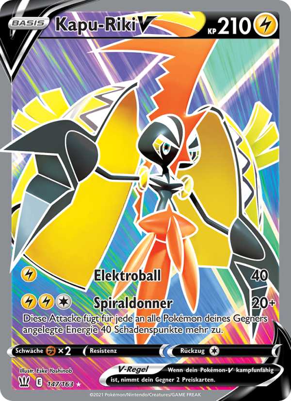 Kapu-Riki V 147 — Battle Styles (German Pokémon TCG card)