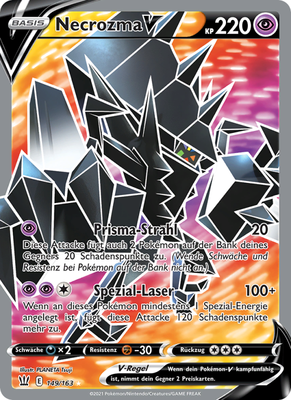 Necrozma V 149 — Battle Styles (German Pokémon TCG card)