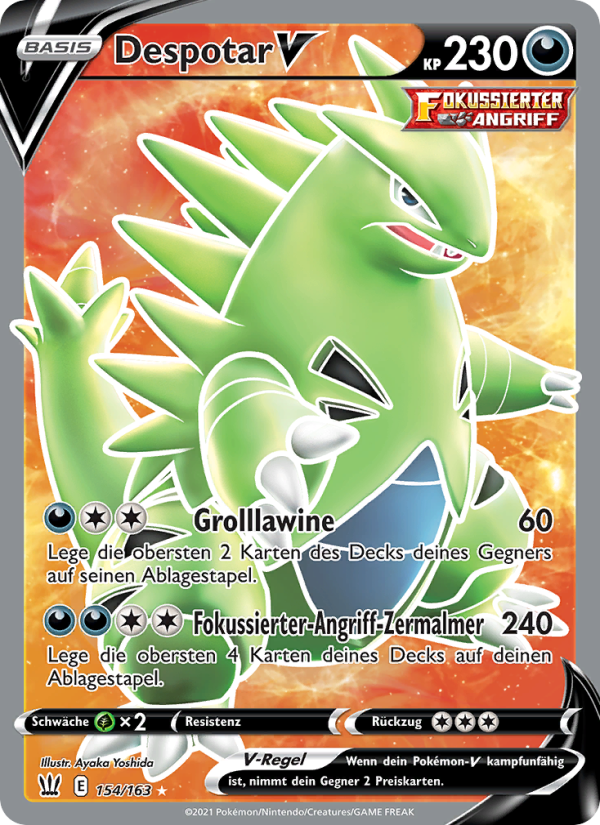 Despotar V 154 — Battle Styles (German Pokémon TCG card)