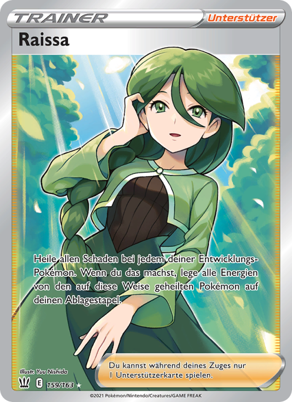 Raissa 159 — Battle Styles (German Pokémon TCG card)