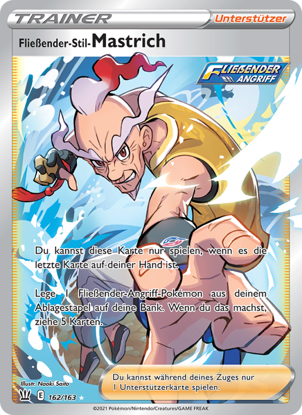 Fließender-Stil-Mastrich 162 — Battle Styles (German Pokémon TCG card)