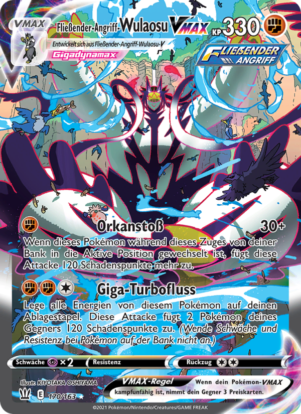 Fließender-Angriff-Wulaosu VMAX 170 — Battle Styles (German Pokémon TCG card)
