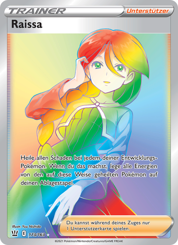 Raissa 173 — Battle Styles (German Pokémon TCG card)