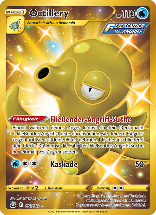 Octillery 178 — Battle Styles (German Pokémon TCG card)