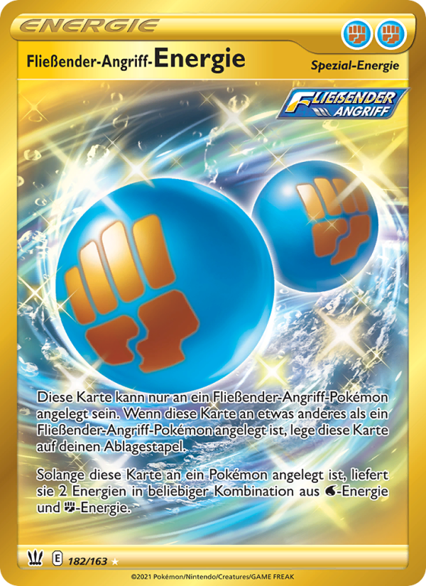 Fließender-Angriff-Energie 182 — Battle Styles (German Pokémon TCG card)