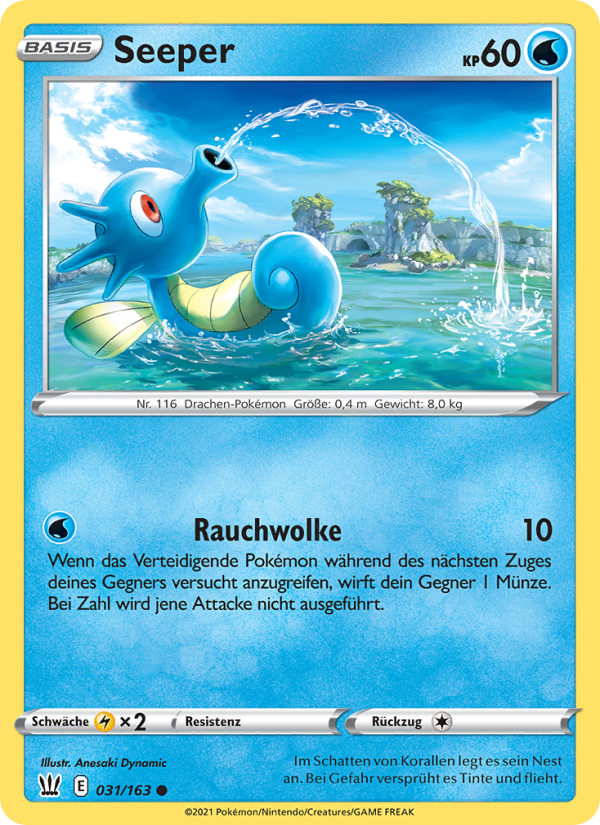 Seeper 31 — Battle Styles (German Pokémon TCG card)