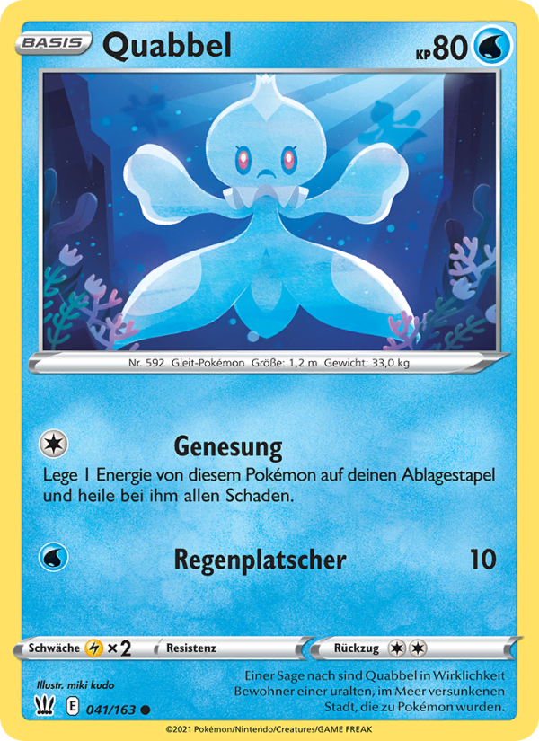 Quabbel 41 — Battle Styles (German Pokémon TCG card)