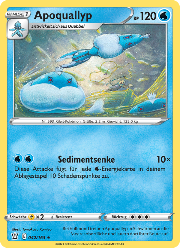 Apoquallyp 42 — Battle Styles (German Pokémon TCG card)