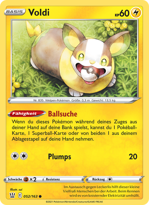 Voldi 52 — Battle Styles (German Pokémon TCG card)