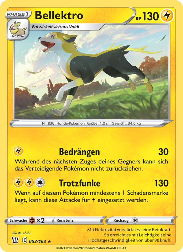 Bellektro 53 — Battle Styles (German Pokémon TCG card)