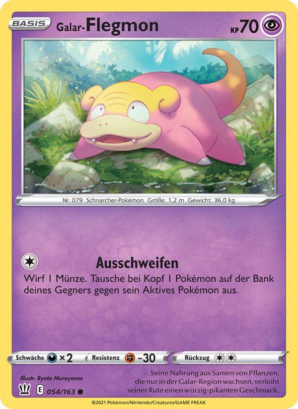 Galar-Flegmon 54 — Battle Styles (German Pokémon TCG card)