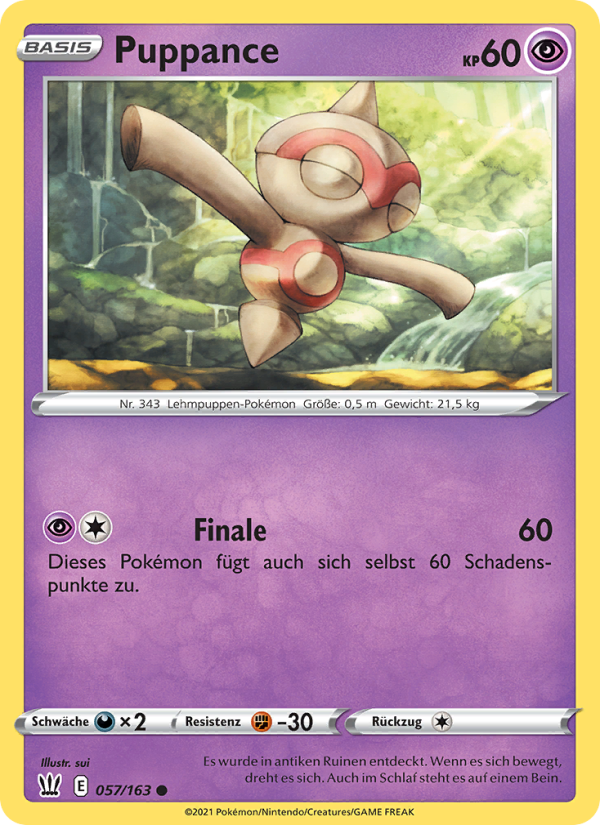 Puppance 57 — Battle Styles (German Pokémon TCG card)