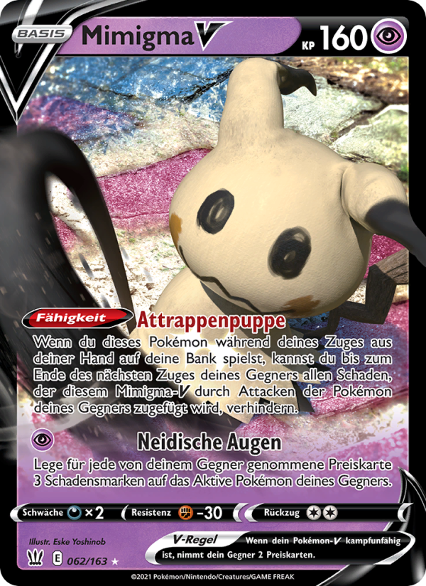 Mimigma V 62 — Battle Styles (German Pokémon TCG card)