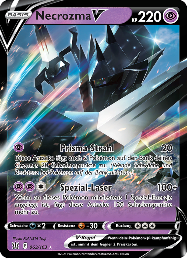 Necrozma V 63 — Battle Styles (German Pokémon TCG card)