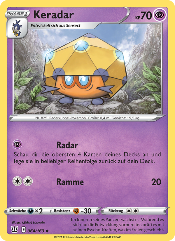 Keradar 64 — Battle Styles (German Pokémon TCG card)
