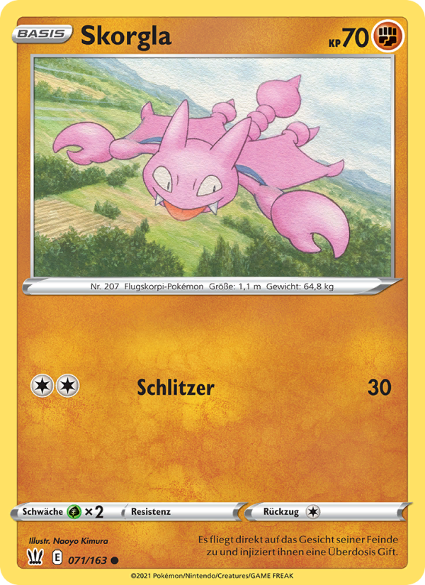 Skorgla 71 — Battle Styles (German Pokémon TCG card)
