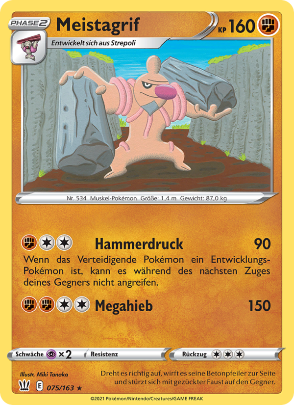 Meistagrif 75 — Battle Styles (German Pokémon TCG card)