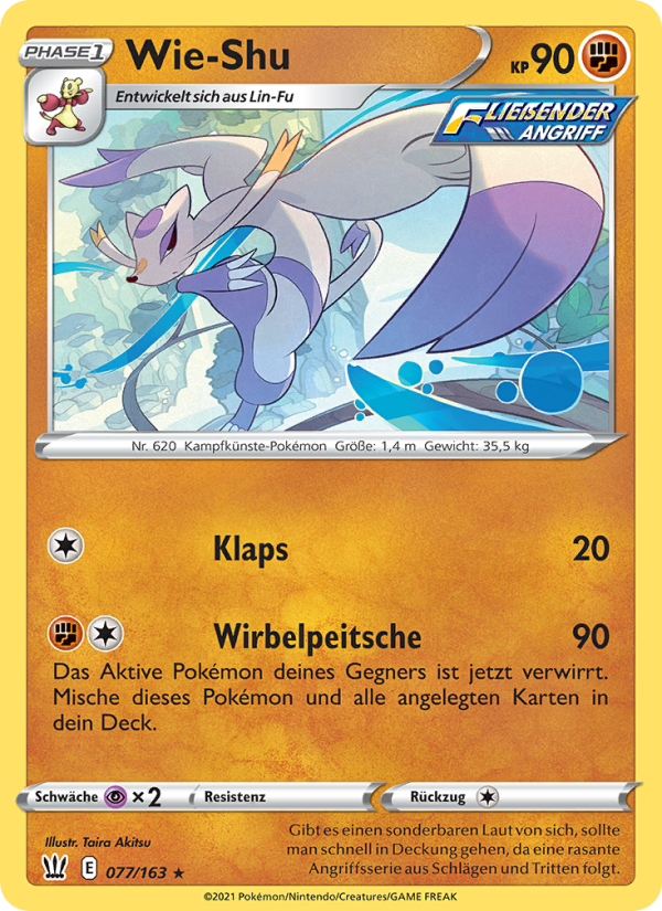 Wie-Shu 77 — Battle Styles (German Pokémon TCG card)