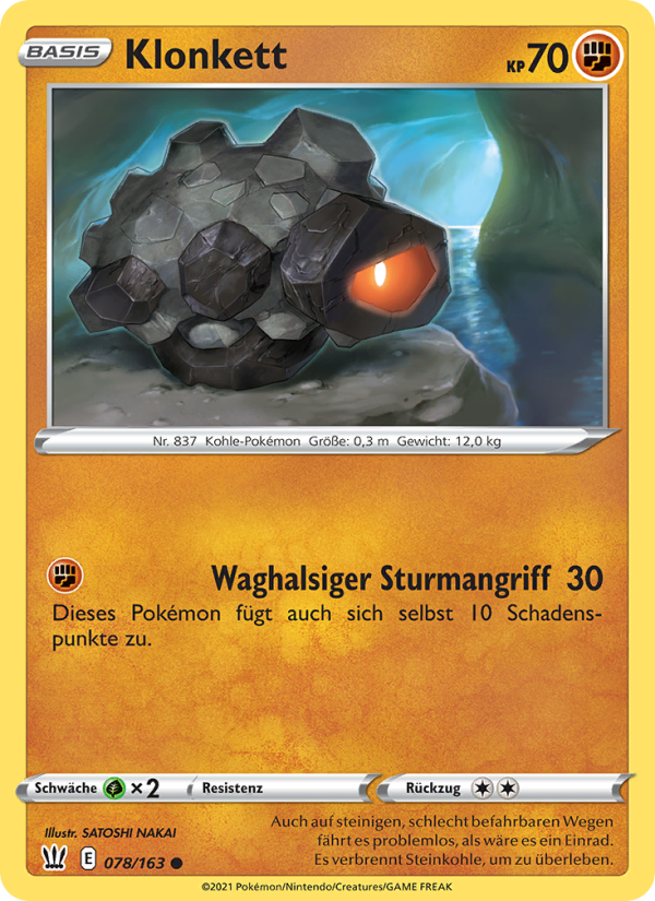 Klonkett 78 — Battle Styles (German Pokémon TCG card)