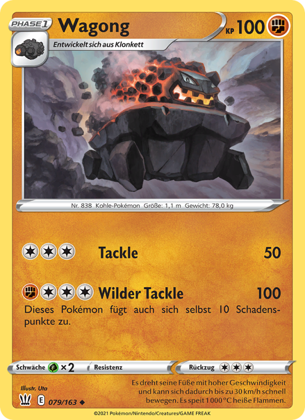Wagong 79 — Battle Styles (German Pokémon TCG card)