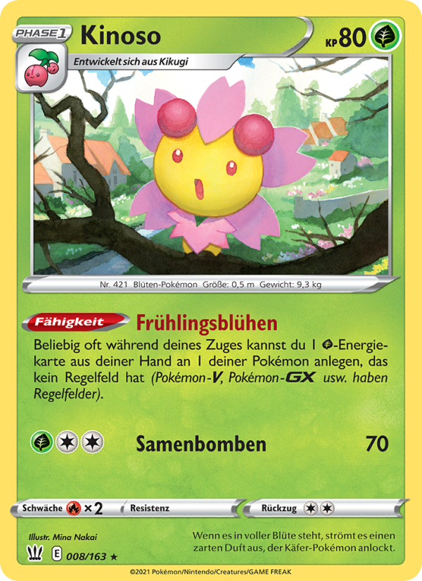Kinoso 8 — Battle Styles (German Pokémon TCG card)