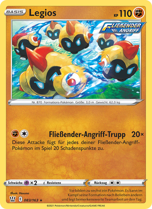 Legios 83 — Battle Styles (German Pokémon TCG card)