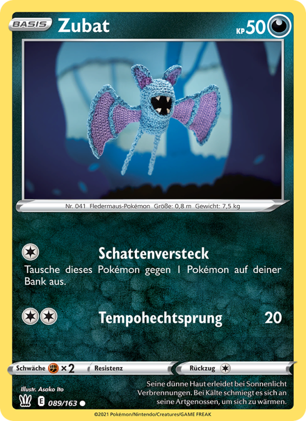 Zubat 89 — Battle Styles (German Pokémon TCG card)