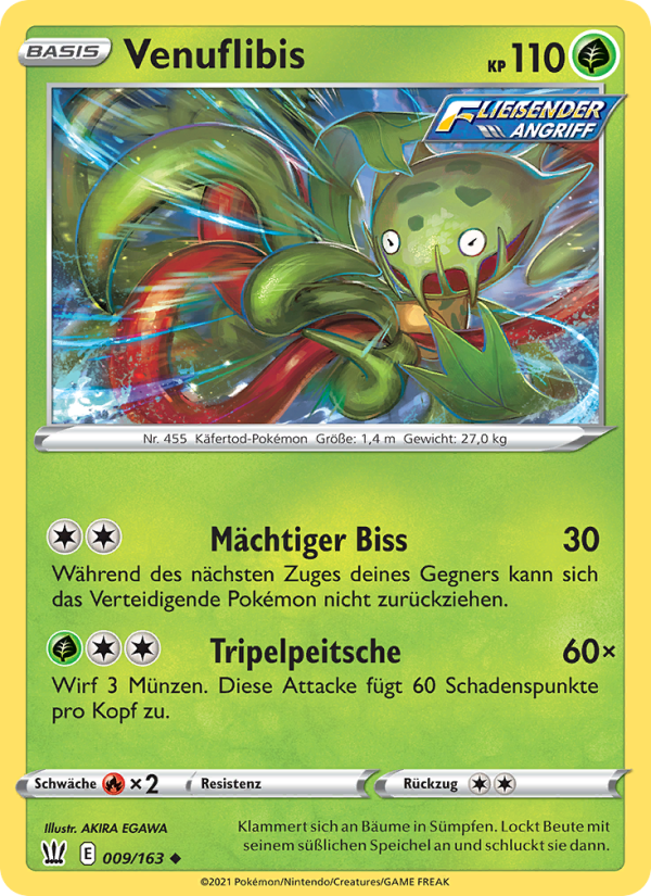 Venuflibis 9 — Battle Styles (German Pokémon TCG card)