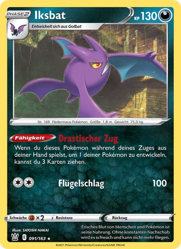 Iksbat 91 — Battle Styles (German Pokémon TCG card)
