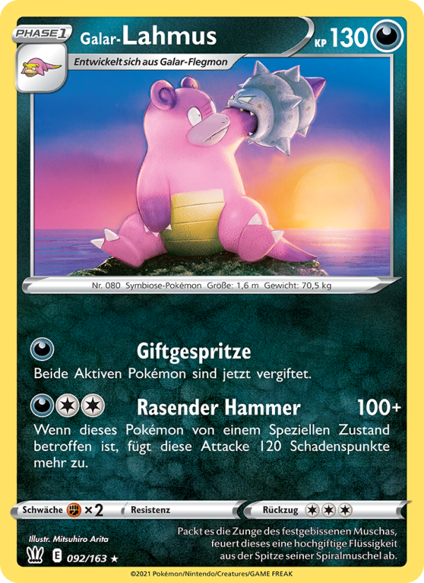 Galar-Lahmus 92 — Battle Styles (German Pokémon TCG card)