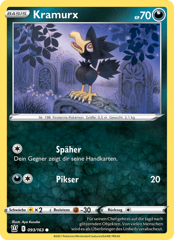 Kramurx 93 — Battle Styles (German Pokémon TCG card)