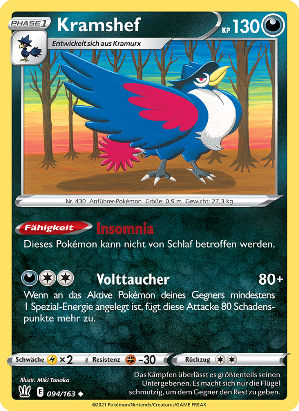 Kramshef 94 — Battle Styles (German Pokémon TCG card)