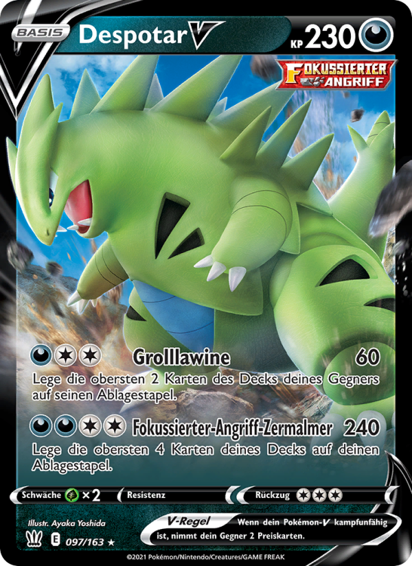 Despotar V 97 — Battle Styles (German Pokémon TCG card)