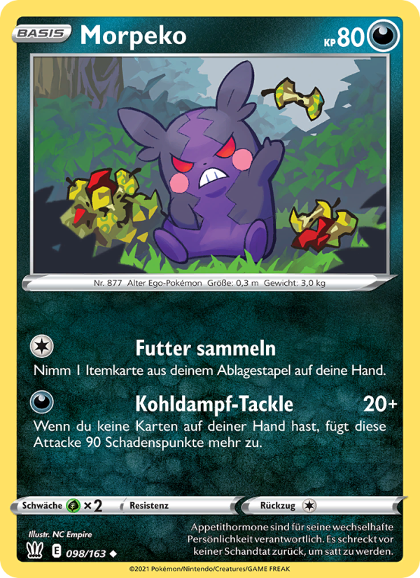 Morpeko 98 — Battle Styles (German Pokémon TCG card)