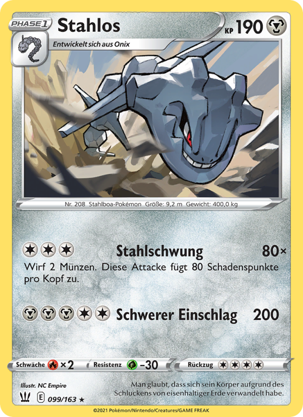 Stahlos 99 — Battle Styles (German Pokémon TCG card)